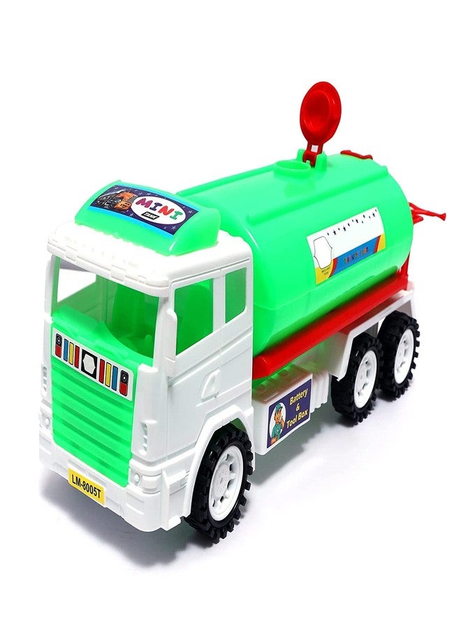 SHANVI Toys Construction Vehicles for Kids Pretend Play Toy Trucks Push and Go Run Fast Mixer Tanker Toy for Kids, Boys, Girls, Children Friction Powered Toy (Oil Tanker-R01) - Image 2